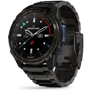 Ordinateur GARMIN DESCENT Mk3i 51mm Titane Carbon Gray DLC avec bracelet Titane