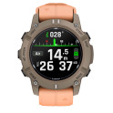 Ordinateur GARMIN DESCENT G2 Paloma avec bracelet corail clair