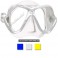 Masque MARES X-VISION jupe transparente blanc