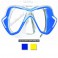 Masque MARES X-VISION ULTRA LiquidSkin jupe transparente bleu