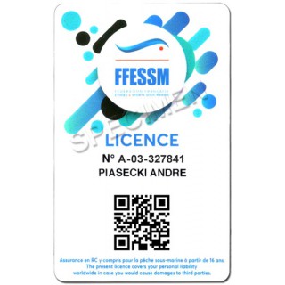 Licence FFESSM 2022 / 2023