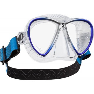 Masque SCUBAPRO SYNERGY TWIN TRUFIT BLEU jupe transparente