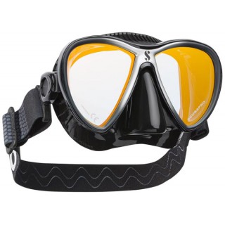 Masque SCUBAPRO SYNERGY TWIN TRUFIT jupe noire / verres miroir