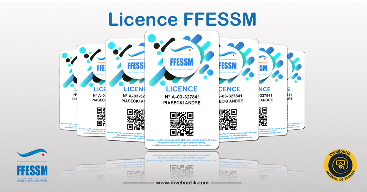 FFESSM licence en ligne 2025 à 48€ Licence de plongée FFESSM